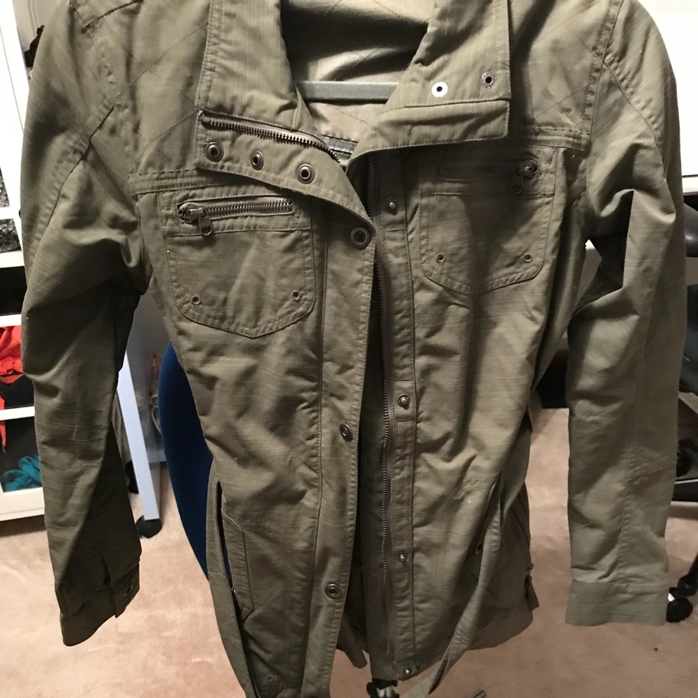 REI lightweight spring olive jacket SZ xs